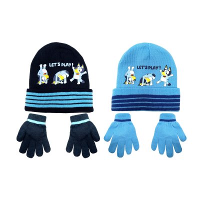 conjunto gorro+guantes bluey