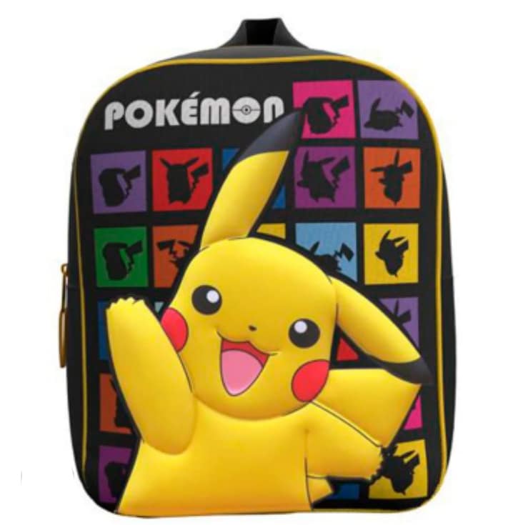 mochila 3D pokemon 32cm.