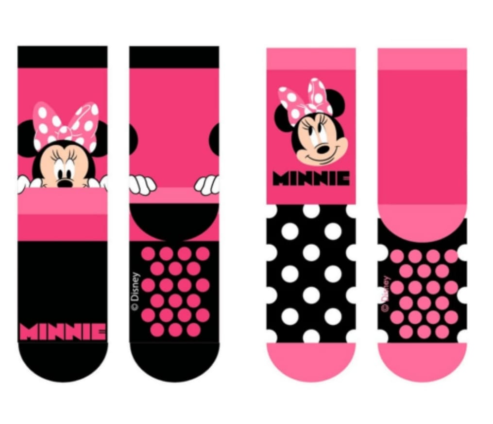 pack 2 pares calcetines antideslizantes minnie disney