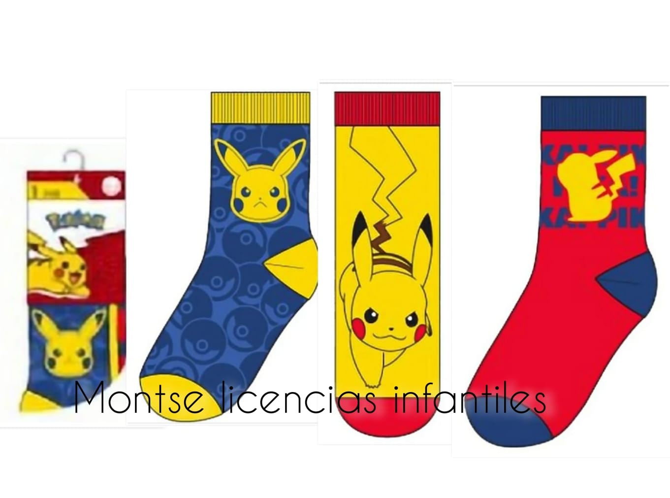 pack 3 pares calcetines pokemon