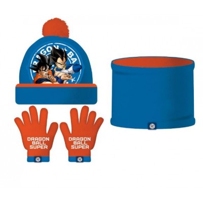 conjunto gorro+braga cuello+guantes dragon ball