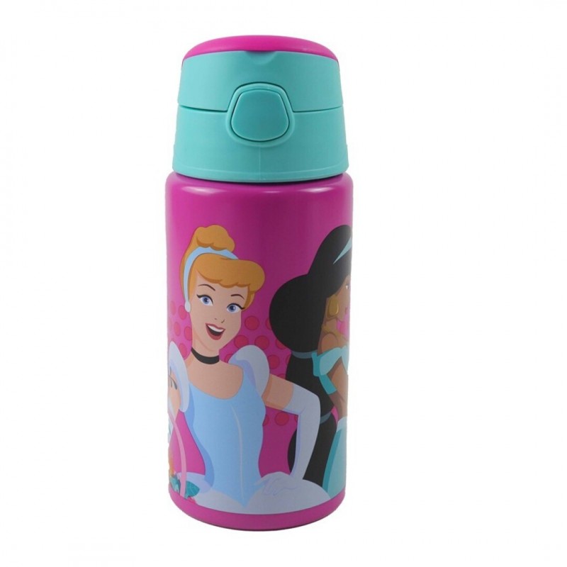 botella aluminio flip princesas