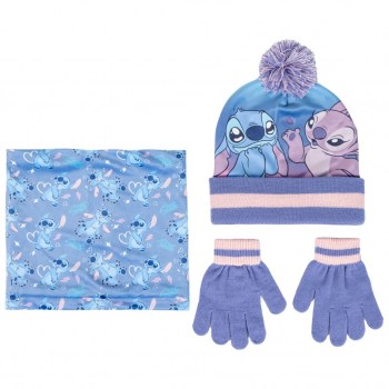 conjunto gorro+braga cuello+guantes stitch