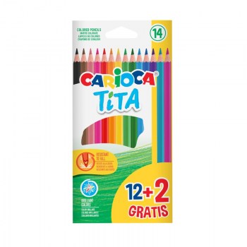 12+2 lapices de colores carioca