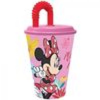 vaso con caña minnie