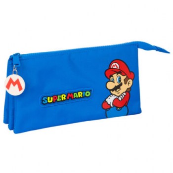 estuche triple super mario