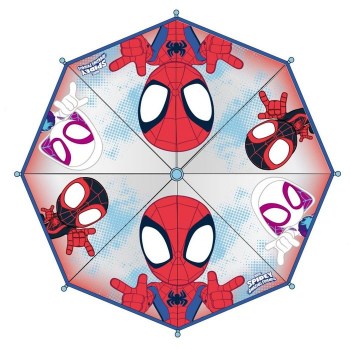 paraguas transparente spiderman 46cm.