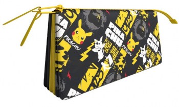 estuche triple pokemon