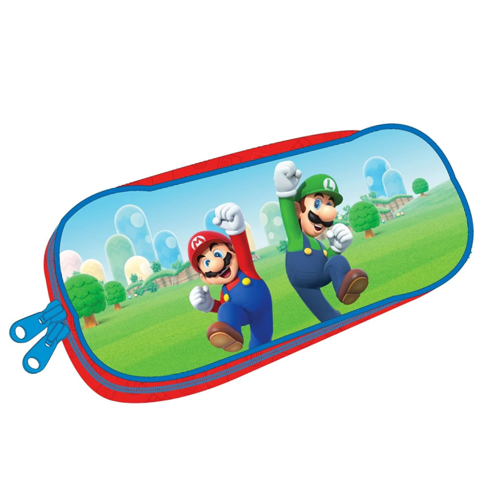 estuche doble super mario